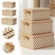 thumbnail image 1 of Caja de almacenamiento de ropa marrón blanca | Organizador de telas para armazón de acero | Contenedor impermeable de tela duradero con cubierta de tierra | Diseño plegable | Gran capacidad para, 1 of 6