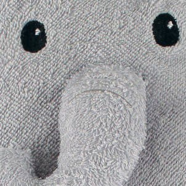 Little Treasure Baby Cotton Animal Hooded Towel, Mr Elephant photo 3