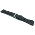 thumbnail image 4 of Bandini 22mm Black Rubber Sports Watch Band Strap, Rippled and Etched, 2 Spring Bars Included, 4 of 7
