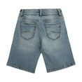 thumbnail image 6 of CULTURA AZURE  Little Boy's Roll-Up Denim Shorts 2-Pack, Blue Black/Light Blue, 7, 6 of 9