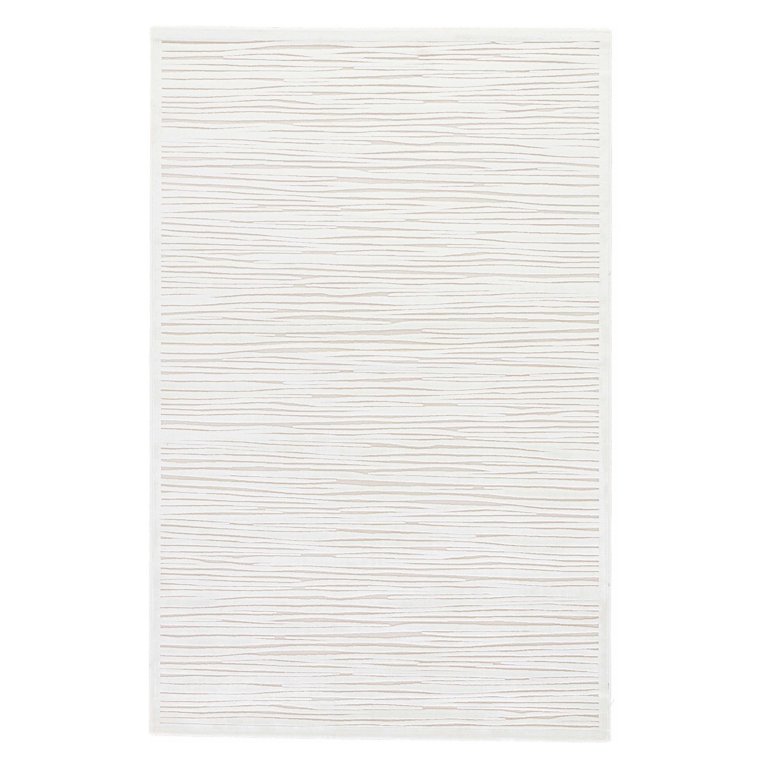 Jaipur Genteel Striped Gray/ Cream Area Rug - 2'8 x 8