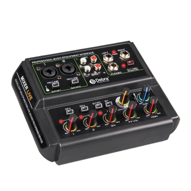 D4-Live 4 Channel Audio Interface Sound Card With , +48v Phantom Power, 16 Kinds Of DSP, For Live Broadcast,Recording. ,Reduced Noise