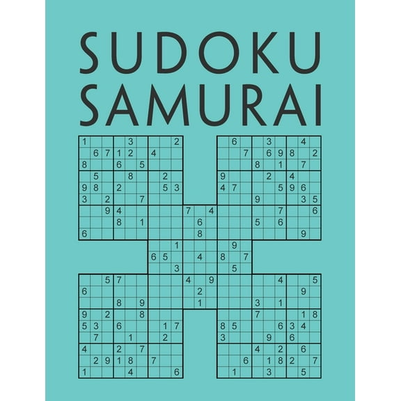 Sudoku Samurai: 200 Sudokus Da facile a difficile Gioco di logica Sudoku per adulti Enigmistica con soluzioni Giochi e p, (Paperback)