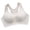 Grey, variant on Gymayou Women Lightweight Racerback Sports Bra Wire Free Seamless Padded T-Shirt Workout Bra Breathable Medium Support Athletic Tank Bra Blue L