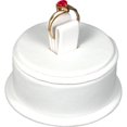 thumbnail image 2 of 3 White Leather Ring Stands Jewelry Showcase Display, 2 of 2