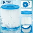 thumbnail image 4 of FTCBXT 12 Pack Type I Pool Filter Cartridge Compatible with 58093 300/330 Gal/H Above Ground Pool Pump Cartridge Replacement, 4 of 6