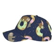 thumbnail image 5 of Disketp Sloth With Donuts Print Baseball Caps For Outdoor Sports Fashion Casual Outdoor Caps Men Women, 5 of 8