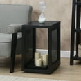 thumbnail image 2 of Northfield Admiral Weave End Table with Shelf in Black Wood Finish, 2 of 6