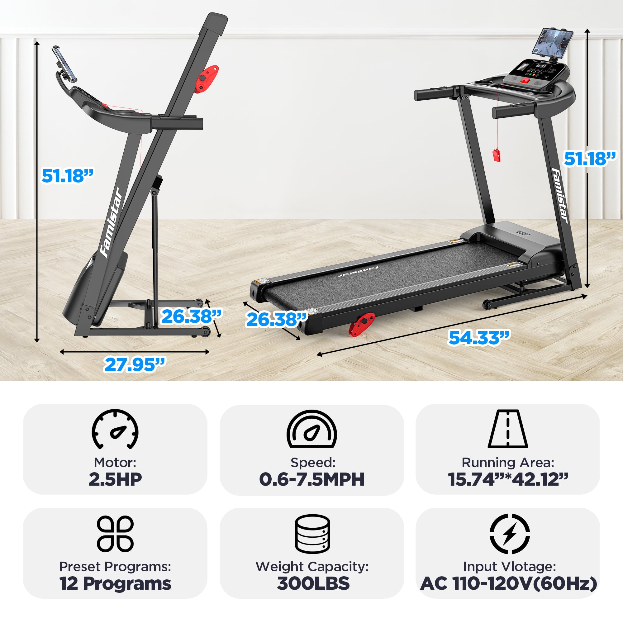 Famistar Folding Treadmill Electric Portable Nigeria Ubuy