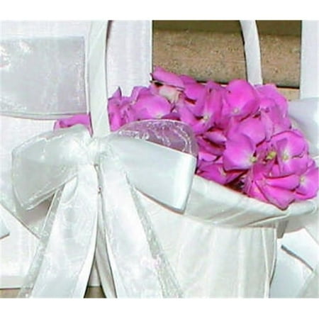 Beverly Clark 4UT Grace Flower Girl Basket - White