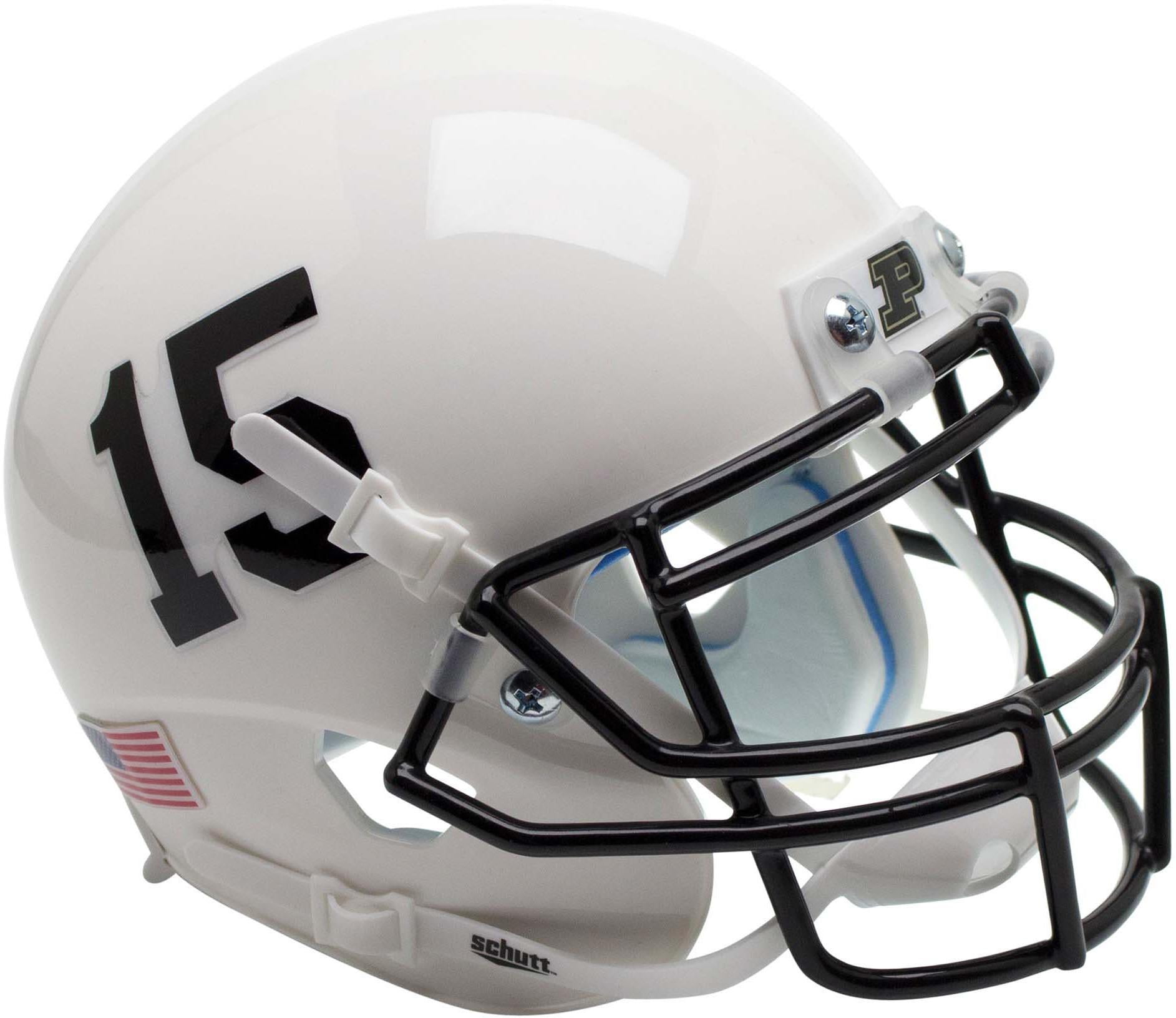 Purdue Boilermakers Schutt White 15 Mini Football Helmet