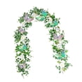 thumbnail image 4 of Guirnalda de flores artificiales decorativas, guirnalda floral falsa de 180 cm, flores falsas de , vegetación para ceremonias, decoración de Estilo A, 4 of 8