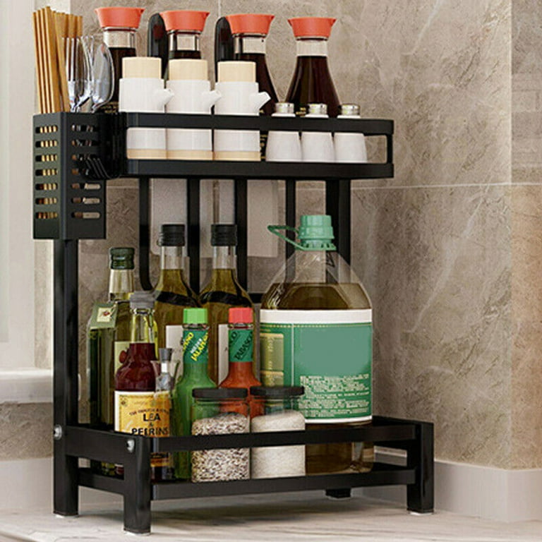 1pc Spice Rack 2/3 Tier Countertop Free-standing Storage Organizer