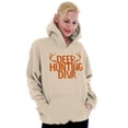 thumbnail image 3 of Deer Hunting Diva Antler Season Hoodie Sweatshirt Women Brisco Brands 3X, 3 of 5