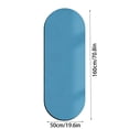 thumbnail image 4 of Nuoqisi Extra Thick Yoga Mat, Large Workout Mat| Non-slip, extra long & wide, thick cushion for joint, fitness mat for yoga, pilates, stretching & floor workouts , Blue, 4 of 7