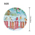 thumbnail image 3 of Disketp Christmas Birds Small Mouse Pad 7.9x7.9 Inches,Washable Round Mousepad For Office Laptop Computer,Non-Slip Rubber Base Mouse Pads For Wireless Mouse, 3 of 9