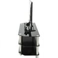 thumbnail image 6 of SDC1000CM-A TV Stand with Cable Management for up to 50", Black Glass and Chrome Legs., 6 of 7