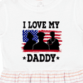 thumbnail image 4 of Inktastic Military Dad I Love My Daddy Girls Toddler Dress, 4 of 5