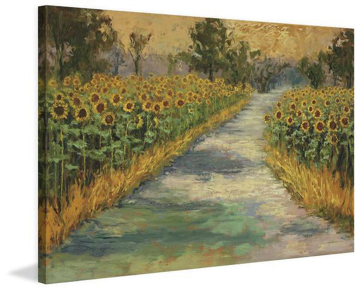 "Sunflower Views" Painting Print on Wrapped Canvas