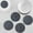 💖 Dark Gray_Hot#766, variant on Blaxill Silicone Heat Resistant Mat | Round Food Grade Table Protector | Double-Sided Placemat | Thick Non-Slip Bowl Pan Cup Pad | Draining Tableware | 16x16cm | 1 Pack