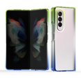 thumbnail image 1 of Samsung Z Fold3 Case 2021, Dteck Light Weight Gradient Crystal Clear Case Folding Cover for Samsung Galaxy Z Fold 3 5G,Green/Blue, 1 of 5