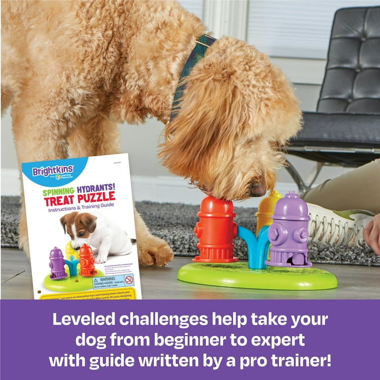 Pets Brightkins Spinning Hydrants Dog Treat Puzzle for Interactive