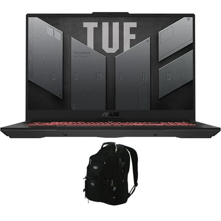 ASUS TUF Gaming A17 Gaming/Entertainment Laptop (AMD Ryzen 7 7735HS 8-Core, 17.3in 144Hz Full HD (1920x1080), GeForce RTX 4050, Win 11 Home) with Backpack