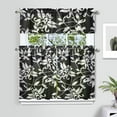 thumbnail image 2 of Vintage Farmhouse Curtains 36 Inch - 3 Panel Bohemian Wildflower Set with Rustic Floral Print, Rod Pocket Kitchen, 2 of 6