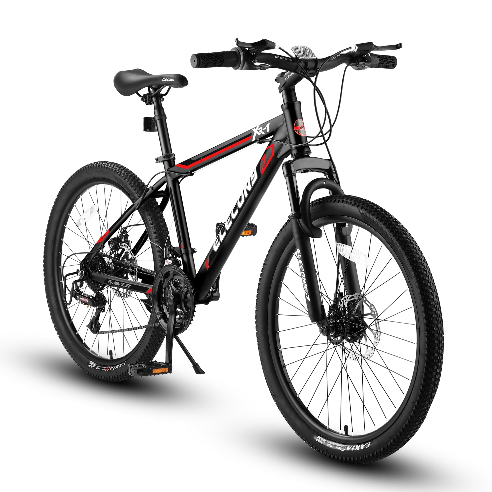 Elecony Mountain Bike, 24Inch Wheels Bikes Shimano 21Speed with High