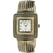 Geneva Platinum Women's Rhinestone Accen