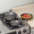 thumbnail image 2 of Gibson Home Brickstone 3pc Preseasoned Cast Iron Pan Set, 2 of 4