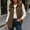 Brown, variant on Women Corduroy Vest Sevevn Collared Sleeveless Button Down Casual Waistcoat with Chest Pockets for Daily Layering Outfits