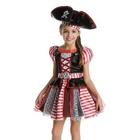 Highs Seas Patchwork Pirate Girl's Kids Halloween