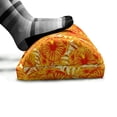 thumbnail image 5 of Orange Foot Rest, Tropic Summer Hibiscus and Monstera in Warm Tone, Non-Slip Backing Adjustable Ergonomic Memory Foam Leg Support for Office, Vermilion Orange, by Ambesonne, 5 of 5
