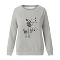 thumbnail image 4 of Sweat à Capuche Mode pour Femmes 2023 Manches Longues Col Rond Imprimé Chandail en Molleton Blouse 50 % de Réduction Costumes Halloween/noël, 4 of 4