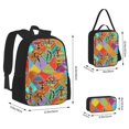 thumbnail image 2 of Balery Dancing African Womans Mochila escolar 3 en 1 para niños: mochila resistente con lonchera térmica y estuche para lápices. Mochila escolar para niños y niñas., 2 of 7