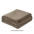 thumbnail image 3 of Fleece Blanket Throw Blanket 100x150cm Fleece Throw Blanket Ultra Soft Warm Sofa Bed Cover Lap Rug Machine Washable Brown Solid Home Decor Coffee, 3 of 5