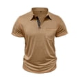thumbnail image 7 of Men's Slim-Fit Short-Sleeve Polo Shirt Casual Button-Down Collar Top Comfy Outdoor Activity Tee, 7 of 7