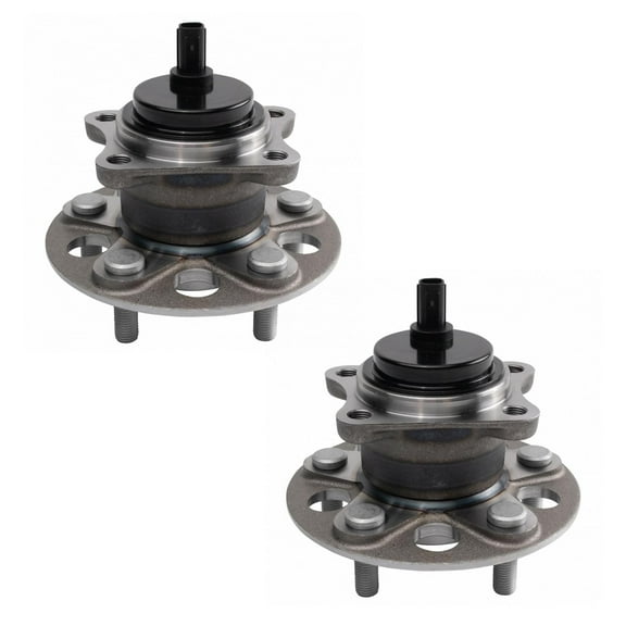 TRQ 2pc Rear Wheel Bearing & Hub Assembly Pair for 18-19 Toyota C-HR BHA30426