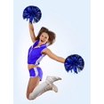 thumbnail image 3 of Qiilu 1 Pair Cheerleader Aerobics Pom Poms Pompoms for Dance Party School Sports Competition,Cheerleader Pim Poms, 3 of 6