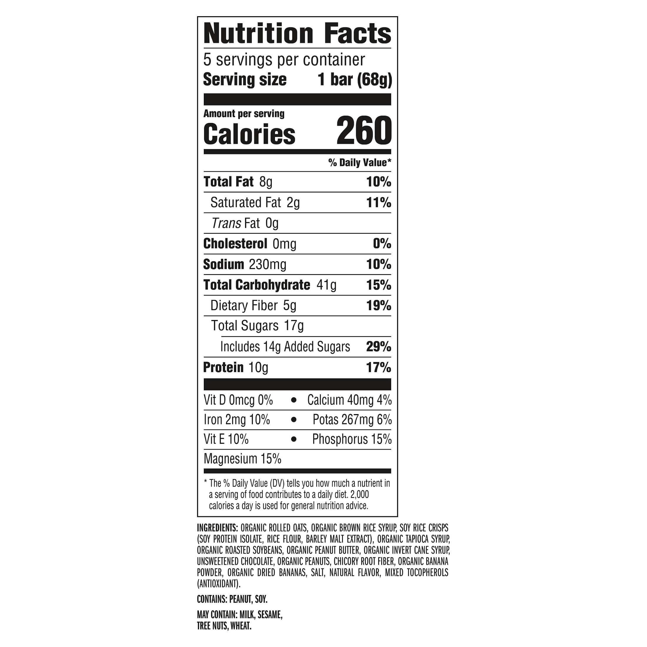 (3 pack) CLIF BAR Energy Protein Bars, Peanut Butter Banana with Dark Chocolate, 5ct
