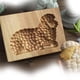 thumbnail image 5 of Moldes de galletas de madera, cortador de galletas grabado en relieve con patrón de piñas de ciervo de árbol de Navidad para hornear galletas en relieve, 5 of 5
