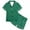 Green, variant on Vrotazzy Girls Pajama Set,Adorable Dinosaur Print Girls Set Short Sleeve Button Down Pajamas Shorts Outfit Kids Nightwear,6-7 Years