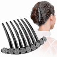 thumbnail image 2 of Floral Rhinestone Hair Combs and Pins for Women, 6-Piece Bridal Headpiece Set, 2 of 5