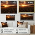 thumbnail image 4 of Designart "Dancing on Prairies Evening Sunset" Landscapes Floater Framed Canvas Wall Art, 4 of 7