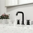 thumbnail image 7 of VIGO Cass 7.5 inch H Three Hole Two Handle centerset Widespread Adjustable Bathroom Faucet in Matte Black - Bathroom Sink Faucet VG01301MB, 7 of 7