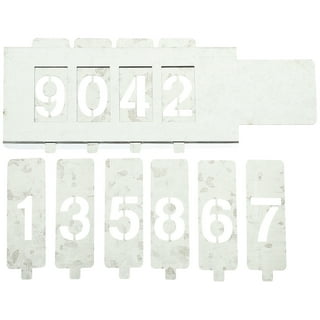 Plaid Mailbox Letter Stencils-Swashbuckle 3