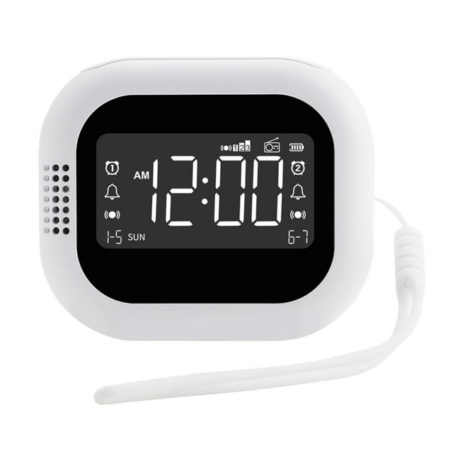 Reloj despertador con volumen ajustable, 3 configuraciones de alarma, despertador fuerte, relojes eléctricos Radio