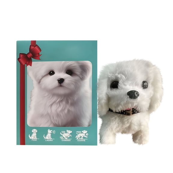 BESTSKY 2026 New New Robot Dog,Robot Dogs That Acts Like A Real Dog,My Realistic Robotic Puppy,Walking,Barking,Tail Wagging(Bichon Frise)