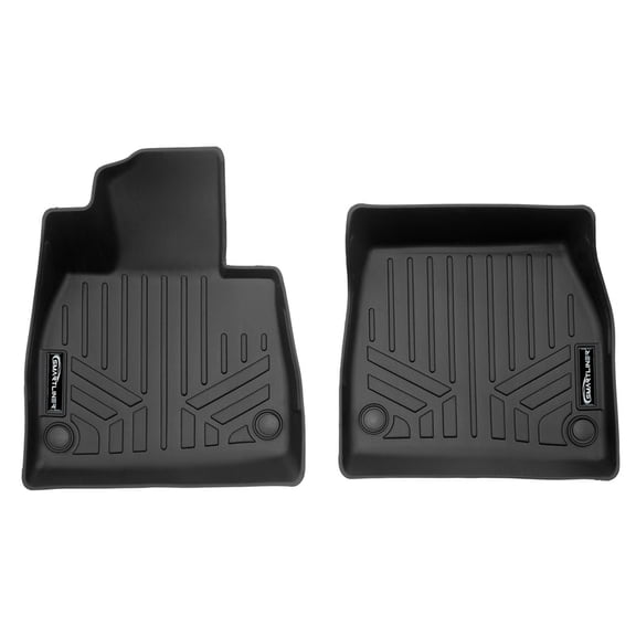 SMARTLINER All Weather Protection Custom Fit Black 1st Row Floor Mat Liner Set Compatible With 2023-2024 Mercedes-Benz EQE SUV